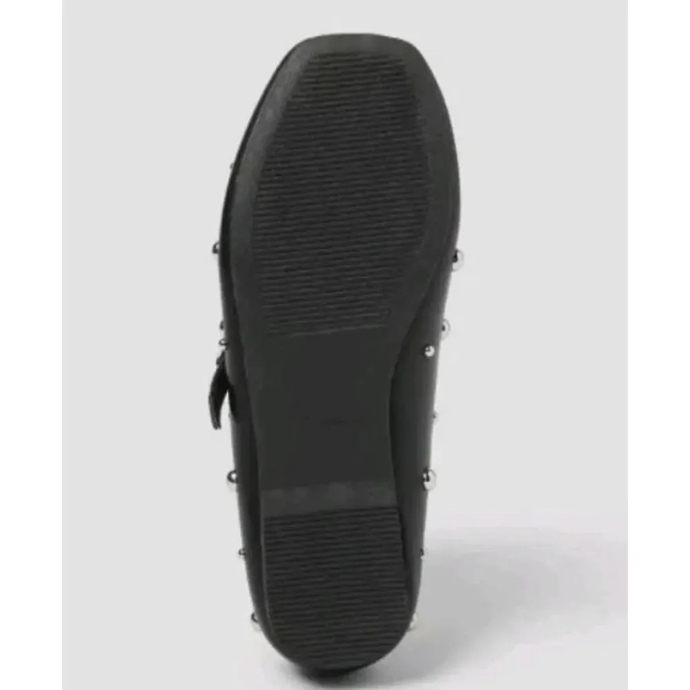 Art Class Madison Studded Ballet Flats Black Size 5 NWT